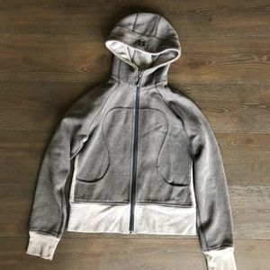 Lululemon Gray Heavy Scuba Jacket Size 8